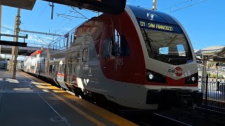 (First NB Trip) Caltrain: Stadler KISS EMU Train #221 ride from Millbrae to SF 4th/King