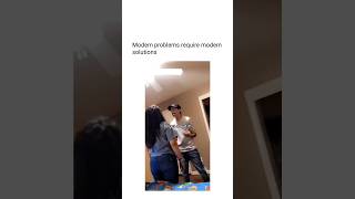 A fight unfolds due to the woman’s pushing #funny #memes