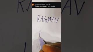 Raghav ❤️ logo comment your name #instagram #viral #trending #art