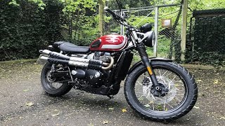 Triumph Street Scrambler / New exhausts and the M.O.T miracle.