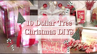 10 DOLLAR TREE CHRISTMAS DECOR DIYS | FARMHOUSE & TRADITIONAL DECOR