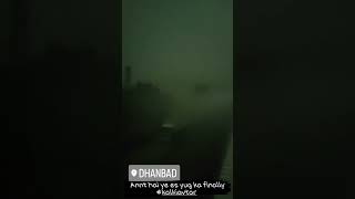 HEAVY THUNDER STORM IN DHANBAD #dhanbad #thunderstorm #weather #rain #shots #viral #trending