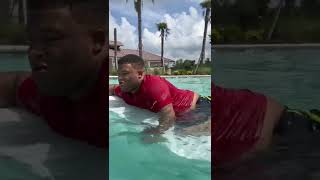 A day in the pool! Mini Vlog. Part 7 #shorts #summertime #tiktok #youtubeshorts #blackfamily #love