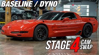 C5 Z06 | AGGRESSIVE Stage 4 BTR CAM Dyno | Idle, Baseline and Power Pulls