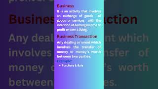 Business and Business Transaction. #Tally Prime and Accounting Concepts