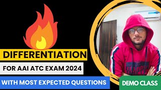 Differentiation for AAI ATC EXAM 2024 | BATCH 2.O