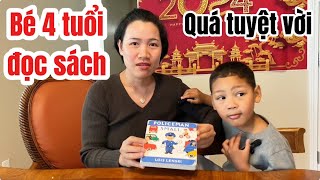 LeObama 4 tuổi đọc sách | kinh nghiệm dạy con