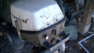 1970 4hp Johnson and Craftsman chainsaw with a hint of mouse pee