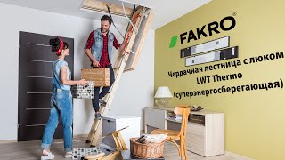 Чердачная лестница с люком LWT Thermo (суперэнергосберегающая) | ОБЗОР | FAKROrussia