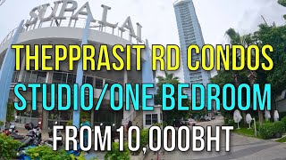 THEPPRASIT ROAD PATTAYA ONE BEDROOM/STUDIO MODERN CONDO REVIEW FROM 10,000BHT MONTHLY - Supalai Mare