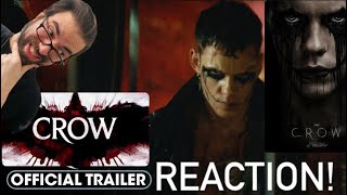 The Crow (2024) Official Trailer REACTION Bill Skarsgård