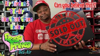 #belair #ghostgreen #freshprince jordan5 Air Jordan 5 Alternate "Bel-Air" aka "Ghost Green" Review