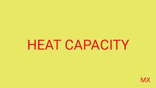 Heat capacity