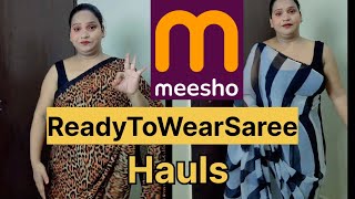 Ready to Wear Saree 🥻 Mini& try on haul /kya ordered kiya or kya   mila 🤔/Again Fraud ho gaya🤬😡😡