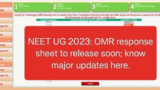 NEET UG 2023: OMR response sheet to release soon; know major updates here.