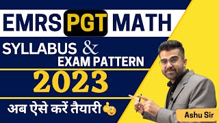 EMRS PGT Maths Syllabus and Pattern 2023 | EMRS PGT MATHS Vacancy 2023