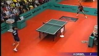 Tischtennis Bundesliga: Petr Korbel vs Ma Wenge May 2000