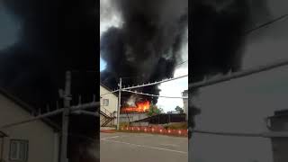 Пожар на складе зерна в Волоколамском районе