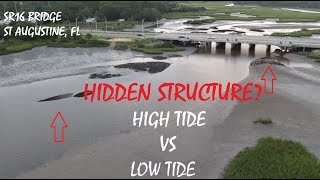 High Tide VS Low Tide - Hidden Structure fishing, San Sebastian River, State Rd 16 Bridge, ICW Creek