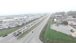 State Road 37 drone footage during morning hours.