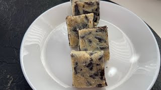 Palha italiana de Oreo - doce com poucos ingredientes