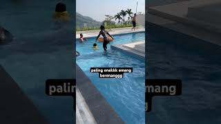 BERENANG PALING SERU‼️ #staycation #villapuncak #tempatliburan