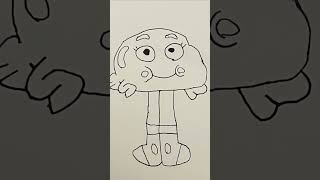 Darwin Watterson art video #2024art #artvideo #gumball #arttube