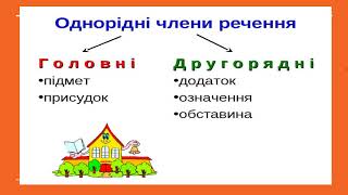 5 кл Однорідні члени