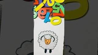 Draw a lamb #lamb #colouring #reels #reel #youtubeshorts #shortsart #shorts #trending #drawing l