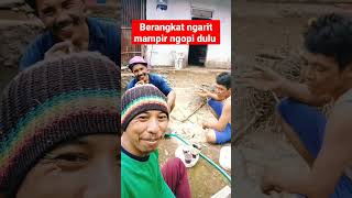 Berangkat ngarit mampir ngopi sambil ngrumpi