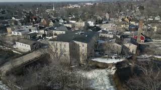 Cedarburg, WI Woolen Mill (Creekside) Flyover March, 2023