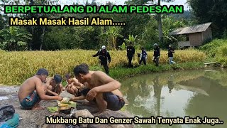 BERPETUALANG DI ALAM PEDESAAN⁉️MASAK MASAK LALABAN LIAR MUKBANG BATU BERSAMA TEMAN TEMAN...