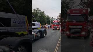 Hgv emotional truck parade for the angels of southport #hubterpac#emotional#southport#standstrong