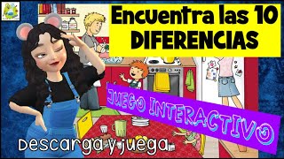 ENCUENTRA LAS DIFERENCIAS🧐JUEGO INTERACTIVO DE ATENCIÓN Y CONCENTRACIÓN