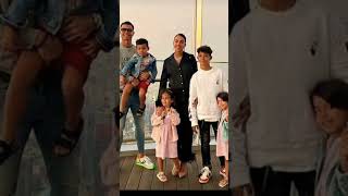 Cristiano Rolando and his partner Georgina Rodriguez, and their children#celebrity #iconicfigure