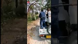 Rhino attack 🦏 in #Jaldapara #dooars  #viralvideo #Rhinoattack