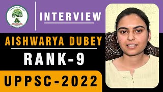 # UPPSC 2022 Topper Aishwarya Dubey, Deputy Collector - Rank-09#