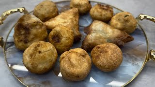 Samosa - sehr leckere frittierte Teigtaschen mit Kartoffel Hackfleisch Füllung ♥️