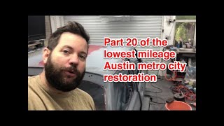 Part 20 Austin metro restoration, reaction in the primer, MG British layland DIY car body work