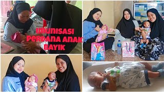 Imunisasi perdana Anak bayik @asmarichemma2437