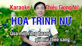 Hoa Trinh Nữ ✔ Karaoke Thiếu Giọng Nữ ► Song Ca Với Lê Thiết ❖ Thiết TV