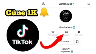 Tik-Tok aktif takipçi kasma (Günde 1K) | #2 (yeni yöntem)