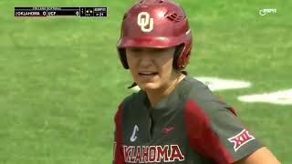 #2 Oklahoma vs UCF | Game 3 | Full College  Softball 04/27/2024