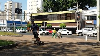 Skate Motorizado na Praça do Getúlio | Cuiabá | GoPro | Dropboards