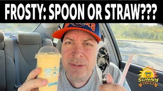 WHAT IS THE CORRECT WAY TO EAT A FROSTY?  SPOON OR STRAW