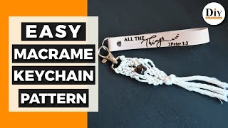 DIY Macrame Keychain | Great Wedding Favor