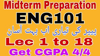 Eng101 Midterm Mcqs Preparation 2024|Eng101 Midterm Mcqs Preparation|Eng101 Midterm mcqs Spring 2024