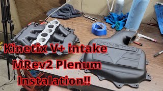 Kinetix V+ Plenum and Motordyne MRev2 lower plenum installation on G35 or 350Z