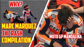 Crash Compilation Marc Marquez  at MotoGP Mandalika 2022