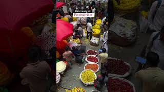 ugadi festival shopping in Namma Bengaluru in KR Market #bengaluru #ugadhi2024 #festivalseason #inst